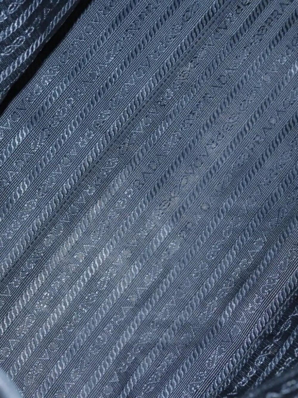 PRADA Hand Bag Nylon Black Red white Auth - Picture 14 of 16